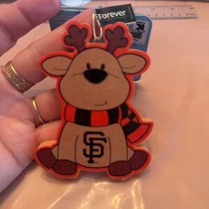 Forever Collectibles Orange Reindeer Ornament